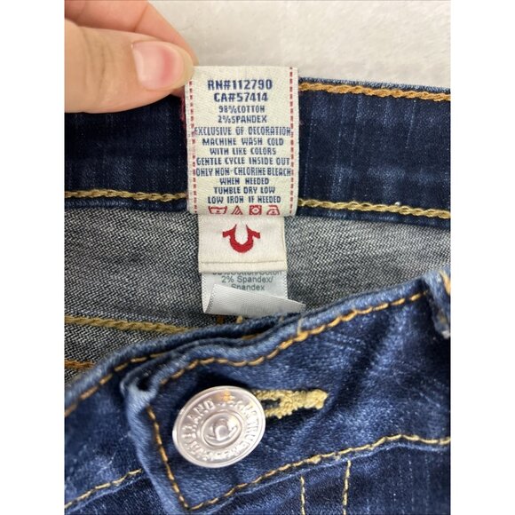 VTG Y2K True Religion Becky Jean Womens Size 32 Bootcut Low Rise Stretch Denim - Picture 4 of 12